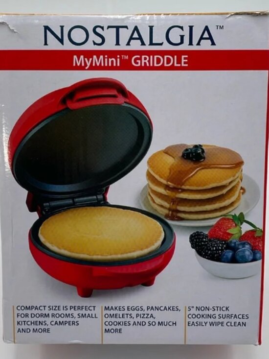 MyMini Other - MyMini Pancake Maker Nostalgia Griddle Limited Edition 5” Plate, Non stick New